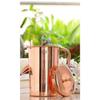Plain Shine Design Copper Jug Pitcher with Brass Knob, Storage & Serving Water, Yoga Ayurveda Healing, Volume- 2000 ML
