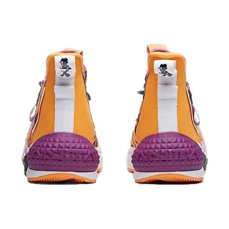 Anta Dragon Ball Super X  Master Roshi High-Top Basketball Shoes Men Sneakers Orange Yellow 112011619-8