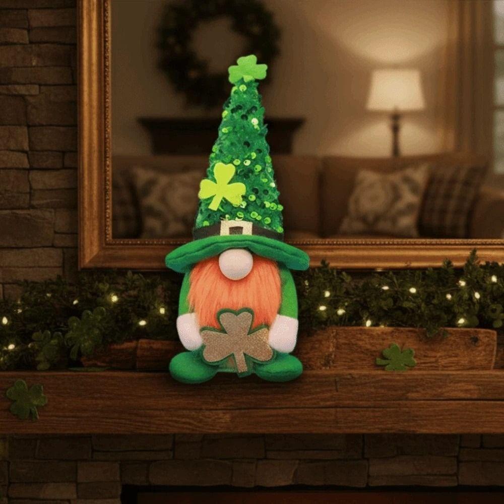 St Patrick's Day Leprechauns Doll Ornament Creative Easter Day Ornament Party Decor