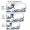 Waves Mouse Pad Large Computer Office Game Table Mat Rubber AntiSlip Stitched Edge Keyboard Mats 90x40 Xxl Desk Pads