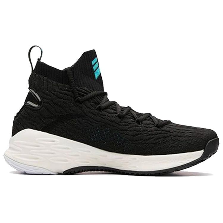 Anta KT4 KT 4 Cushioning Slip Resistant Abrasion Resistant High top Basketball Shoes Men's Black Green 11841101-1