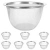 8Pcs Stainless Steel Infuser Basket Fine Mesh Tea Filter Strainer for Loose Herbs Spices Reusable Steeper Tool