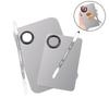 Makeup Mixing Palette Foundation Lipstick Eye Shadow Stainless Steel Mixer Palette with Spatula Mixing Stick Beauty Tools Nail-A