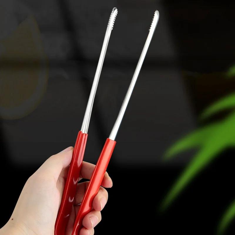 4 Sizes Of Stainless Steel Pliers Multifunctional Non-slip Anti-scald Food Cooking Pasta Steak Barbecue Clip Kitchen Tools.