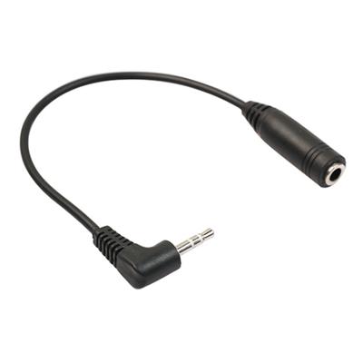 Schwarzes 2,5mm Stecker Buchse Stereo Audio auf 3,5mm Klinkenadapter Konverterkabel