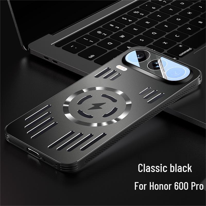 Honor 500Pro Magic 8 Metal Frosted Magnetic X70 Case with Heat Dissipation & Power Protection