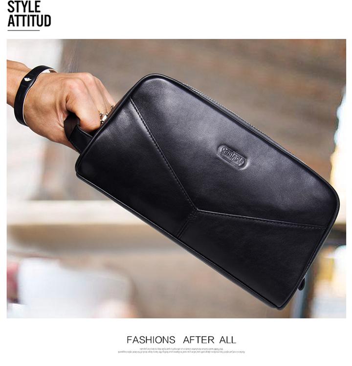 CONTACT'S Taštička na kosmetiku z pravé kůže ve vintage stylu pro muže, kosmetická taštička, cestovní taštička, pánská toaletní taštička, taštička na mytí