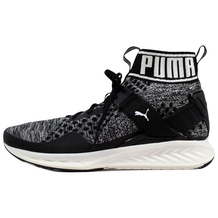 PUMA Ignite EvoKnit Black/Quiet Shade White 189697-01 35.5 чёрный