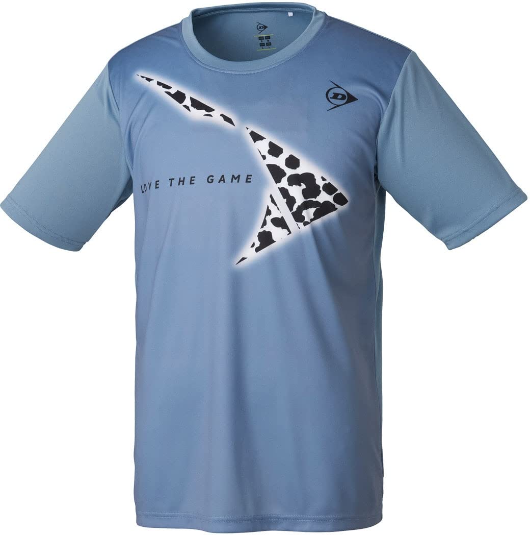 

Футболка з коротким рукавом для тренувань з тенісу бадмінтону сіра M [Dunlop] Футболка DAL-8241 сірий колір