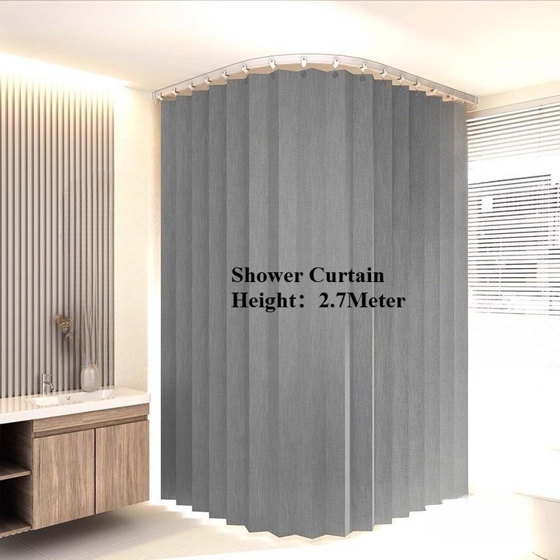 Set flexible Track Magnetic Folding Partition Curtain Bathroom Waterproof Arc-shaped Shower Curtain U-shaped Partition Curtain