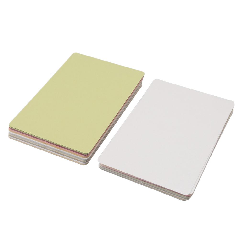 100Pcs Pearlescent Card Stock Round Corner 15x10CM Hard Natural Texture Rubber Stamp Card Paper for