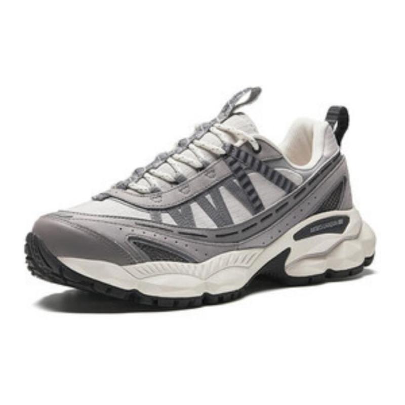 Anta Abrasion Resistant Low top Running Shoes Men's Light Silver Gray Sneakers 112418802A-5