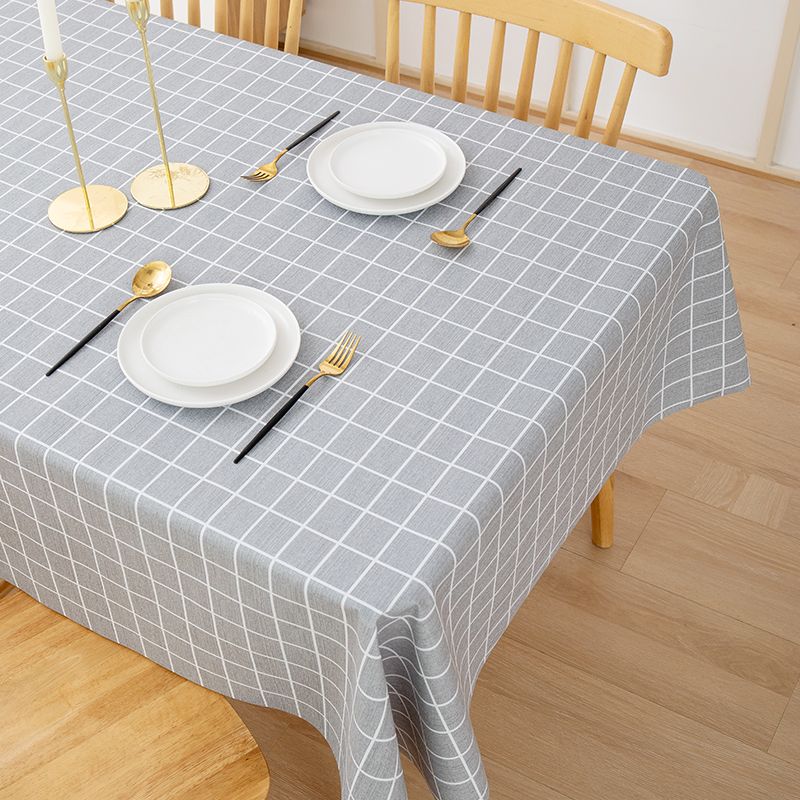 PVC Tischdecke Wasserdicht und Ölfest Waschfrei Pastoral Schreibtisch High-End Esstischdecke Kaffeetisch Tischmatte Ins Style Rechteckig