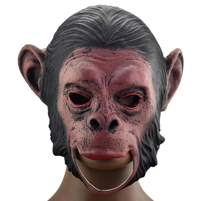 Halloween Chimpanzee Caesar Mask - Animal Headgear for Entertainment and Douyin Props