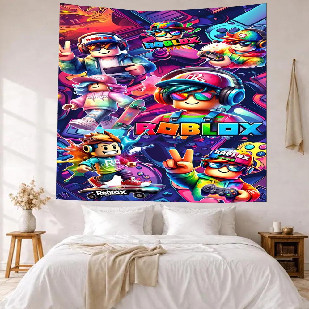 Roblox Theme Wall Decor Tapestry Art For Pet Memorial Birthdaywedding Party Backdrop Family Gift