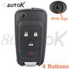 Car Key Case For Buick For Chevrolet Camaro Impala Aveo Malibu Sail Orlando Cruze Epica Trax Spark Car Remote Key Shell Cover