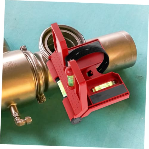 SEWOART 2-Piece Spirit Level, Small Tool, Magnetic Tool, Plastic Level, Folding Tool, Bubble Level, for Campers, Pipes, Angles, Folding