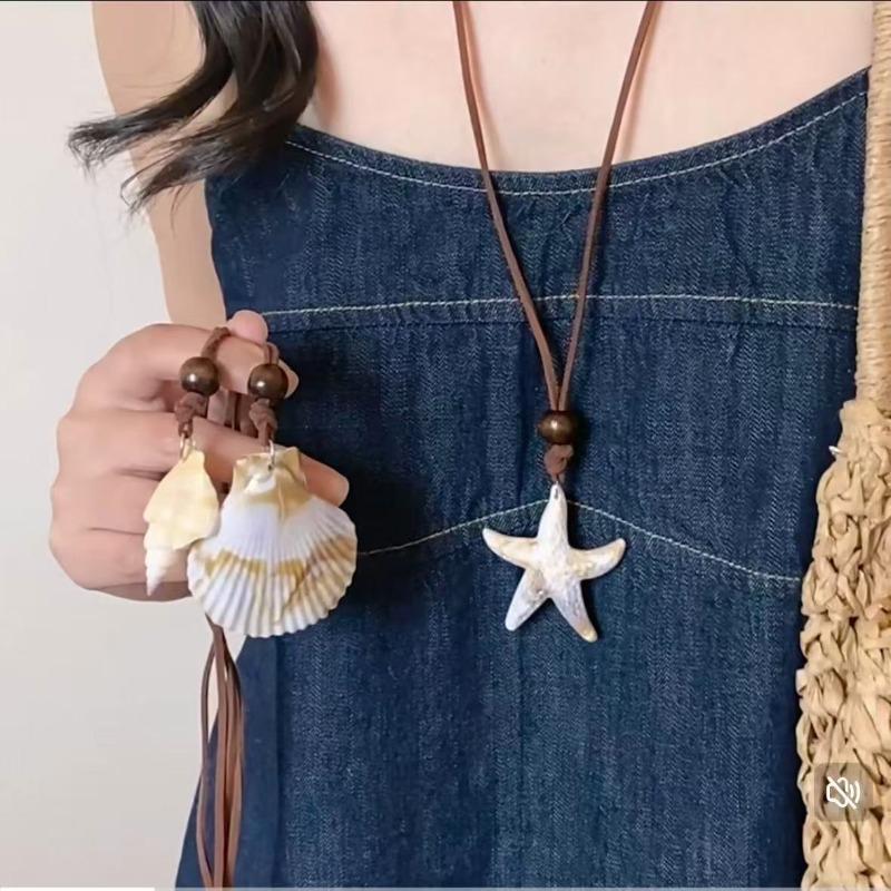 Ethnic Style Pearl Flower Pendant Necklace New Chinese Niche Versatile Collarbone Chain Retro Fashion Temperament Necklace Women