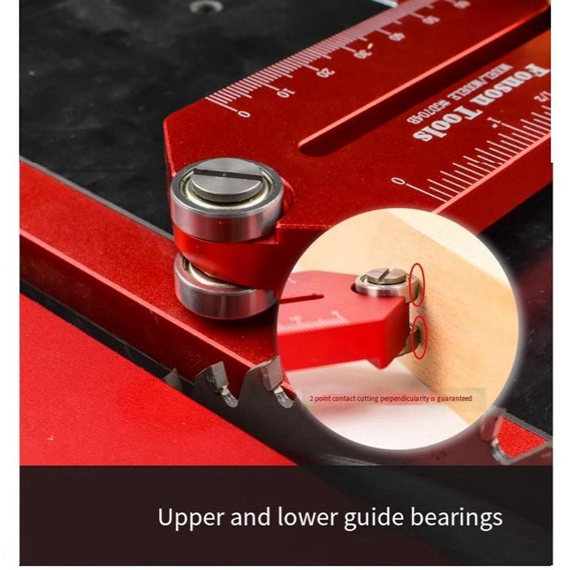 Adjustable Table Saw Cutting Limiter Woodworking Workbench Slide Positioning and Fixing Tool