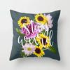 Sunflower Home Decor Car Sofa Cushion Cover Bed Printed Pillow Decoration