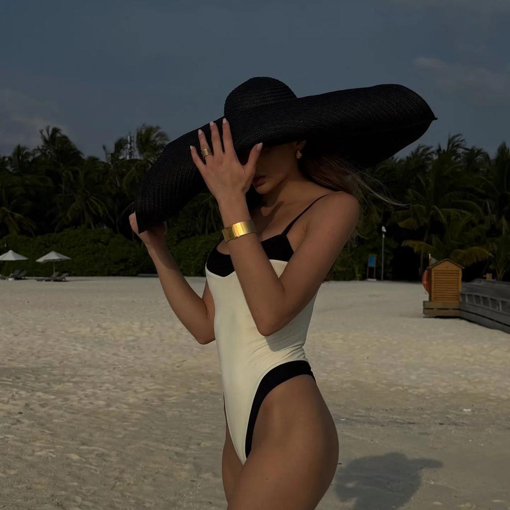 Patchwork Bikini Swimsuit High Waist Brazilan Bikini Set Swimwear for Women U Neck Bathing Suits Summer Female