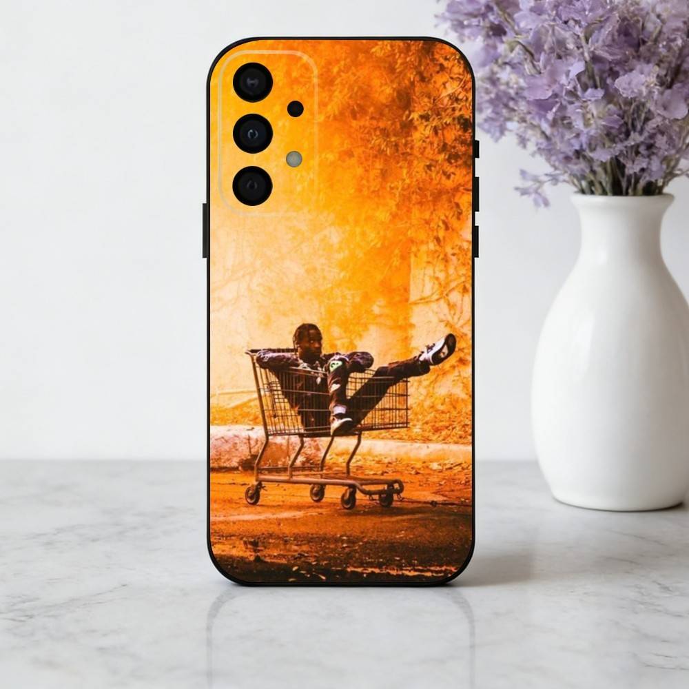 Confident T-Travis S-Scott-T Phone Case For Samsung Galaxy A73,A72,A71,A70,A53,A52,A51,Soft Silicone Black Cover