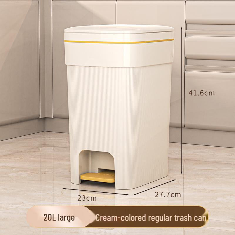 Pedalstyrd soptunna med lock för hemmabruk: Badrum, Kök, Sovrum