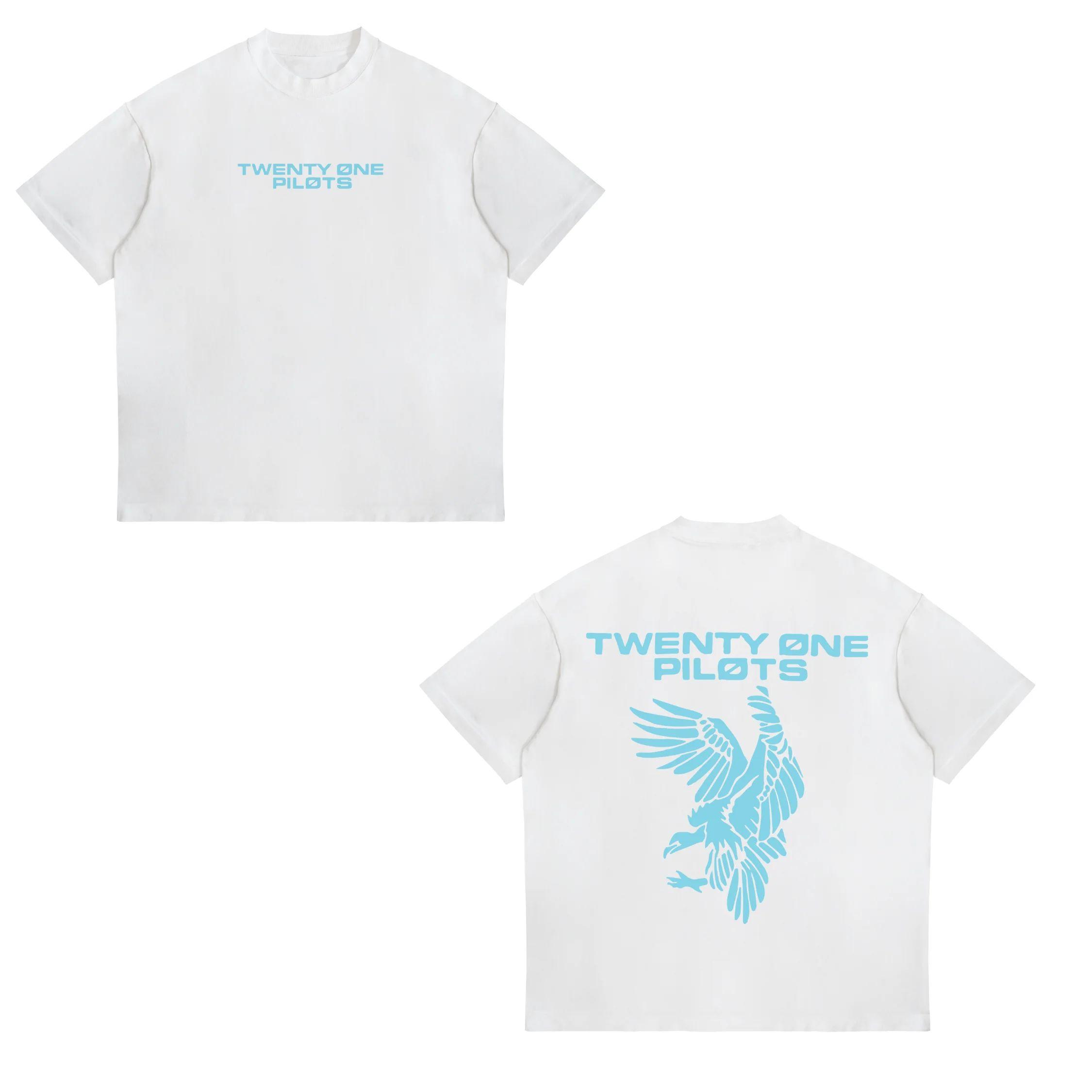 

Футболка в стиле хип-хоп с группой Twenty One Pilots Band для женщин и мужчин с коротким рукавом, свободная, уличная одежда Y2k, панк-стрит, футболки унисекс в стиле Харадзюку 4XL