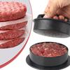 3-i-1 Manuell Hamburgerpress Rund Nötkött Grill Burgerpress Patties Köttbullar Tillverkningsenhet Köksredskap