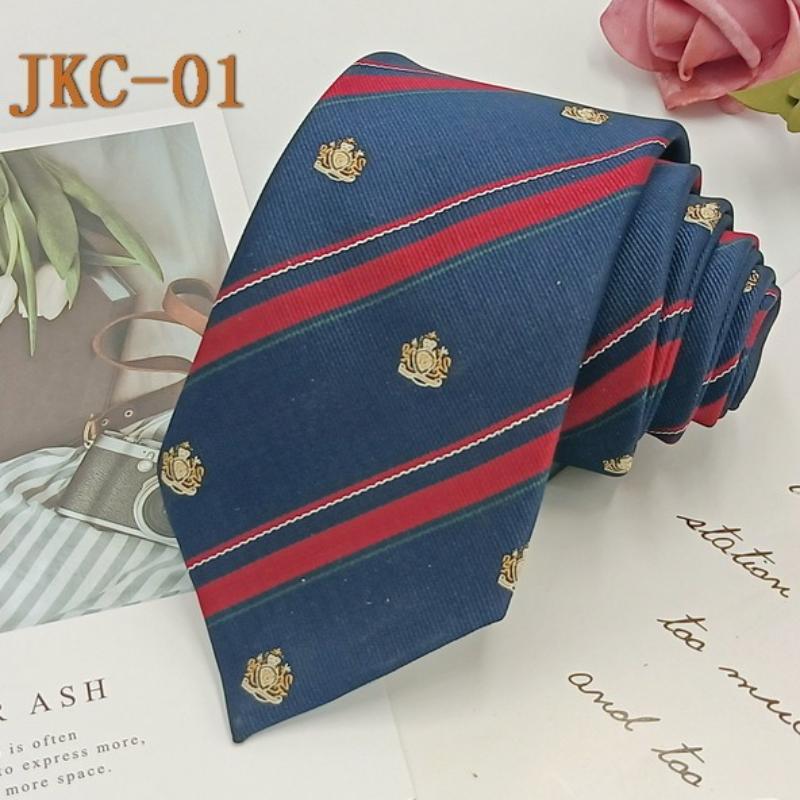 

Галстук для школьной формы JK для мужчин и женщин, 7 см, ручная работа, модный и повседневный жаккардовый полосатый, универсальный аксессуар.