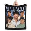 Malachi Barton Actor Blanket Flannel Autumn/Winter  Breathable Lightweight Thin Throw Blankets for Home Car Bedding Throws