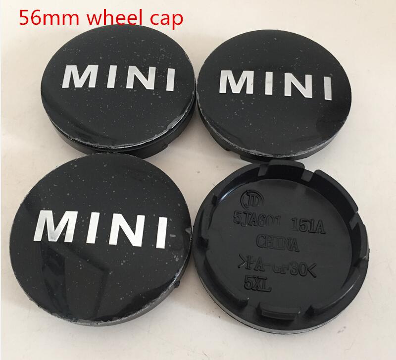 4 piezas 3D 56mm 60mm 68mm para Tapacubos Centrales de Rueda de Coche MINI Insignia Emblema Cubiertas Pegatina Calcomanía Accesorios de Estilo