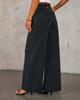 2026 Trendy Sleeveless Denim Jumpsuit Set: European & American Style Wide-Leg Two-Piece for Women
