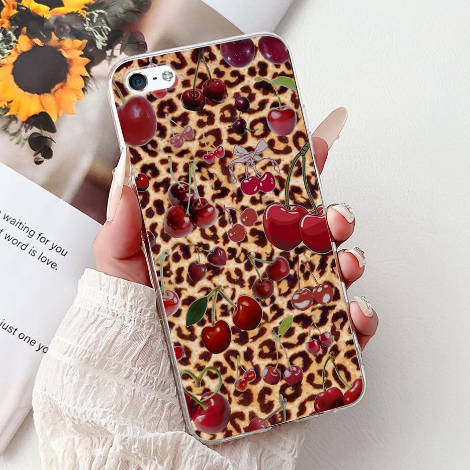 Für Apple iPhone 5 5S Hülle iPhoneSE Luxuriöse Bemalte Blumenhülle Weiche Silikon-Handyhülle Für iPhone SE 2020 2022 iPhone5 Fundas