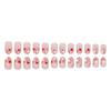 Valentinstag Kunstnägel Mandel Press-on Nägel Acrylnägel Full Cover Falsche Nägel Klebenägel Nagellack Künstliche Nägel 24 Stück