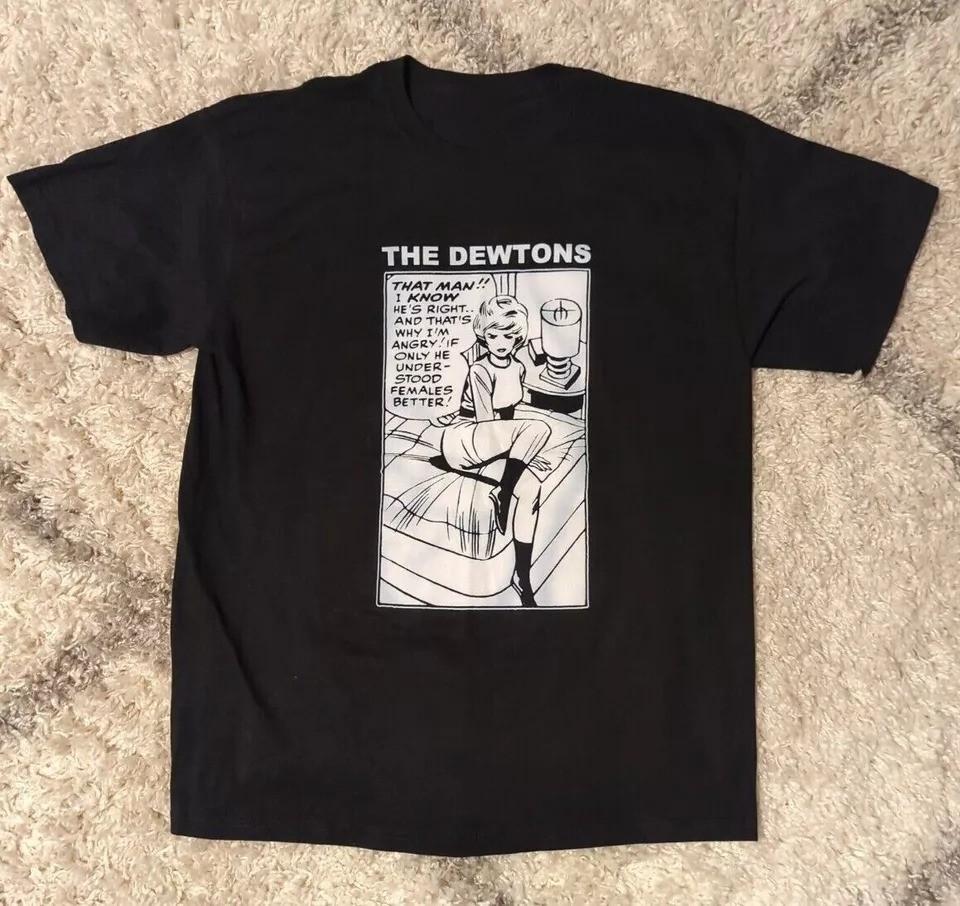 The Dewtons Band Black Cotton Unisex All Size T-Shirt