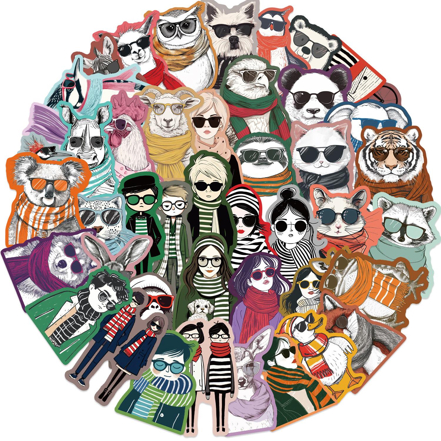 

50 Colorful Creative Illustrations Graffiti Stickers Personalized Decoration Guitar Laptop Suitcase DIY Waterproof Stickers