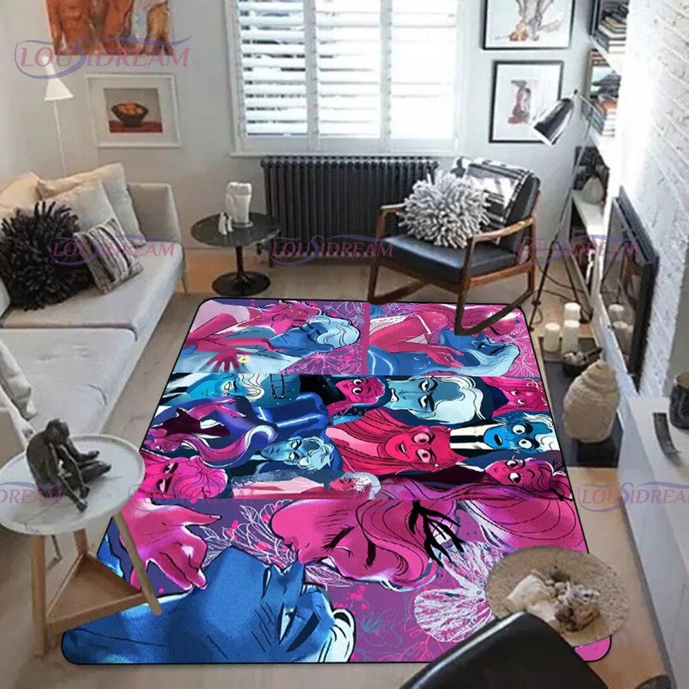 

Мультяшні комікси Lore Olympus Printed Килимок для вітальні, спальні, дивана, прикраси для дорослих, роздягальні, нековзний килимок 40cm x 60cm