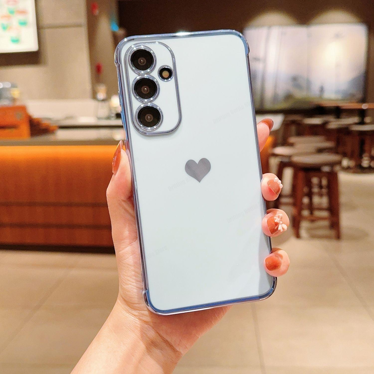 

Love Heart Side Pattern Phone Cover For Samsung Galaxy A55 A54 A53 A52 A52S 4G 5G A35 A25 A15 A34 A24 A14 A12 A13 4G 5G Case A12 4G