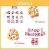 Fun And Festive Kirby Cake Toppers And Banner For Birthday Celebrations