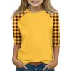 Topy pro dívky 4-16 let, kulatý výstřih, 3/4 rukávy, trička, moderní topy, outfity, trička