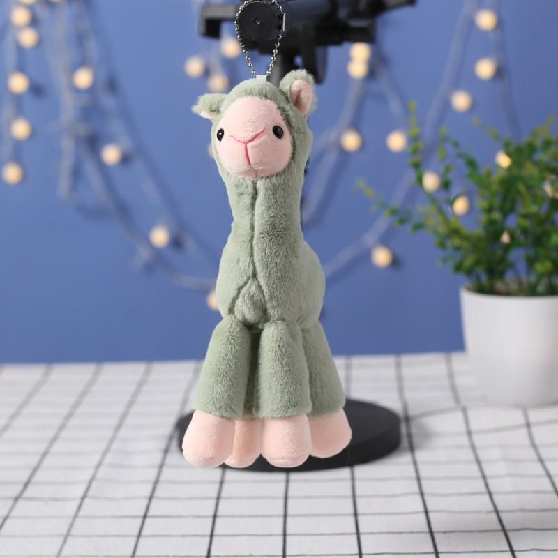 Keychain Plush Toys Cute Little Dolls Dolls Bag Accessories Girl Heart Schoolbag Big Pendant Simulated Alpaca