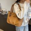 Sac à bandoulière grande capacité pour femme, fourre-tout en toile, sac de classe pour étudiante