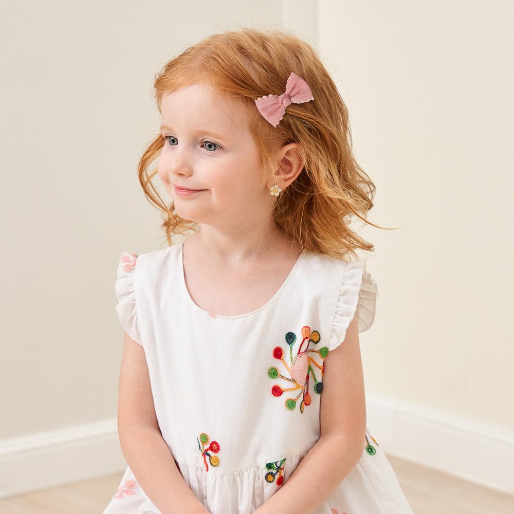 2pcs/set Cute Cotton Print Flower Prints Bow Hair Clips Baby Girls Summer Bowknot Hairgrips Barrettes Headwear Hair Accessories