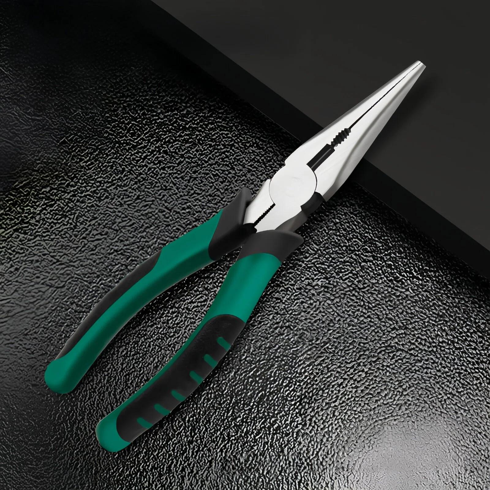 

6/8inch Needle Nose Pliers Multifunctional Diagonal Pliers Hardware Tools Universal Wire Cutters Industrial Electrician Pliers 162mm