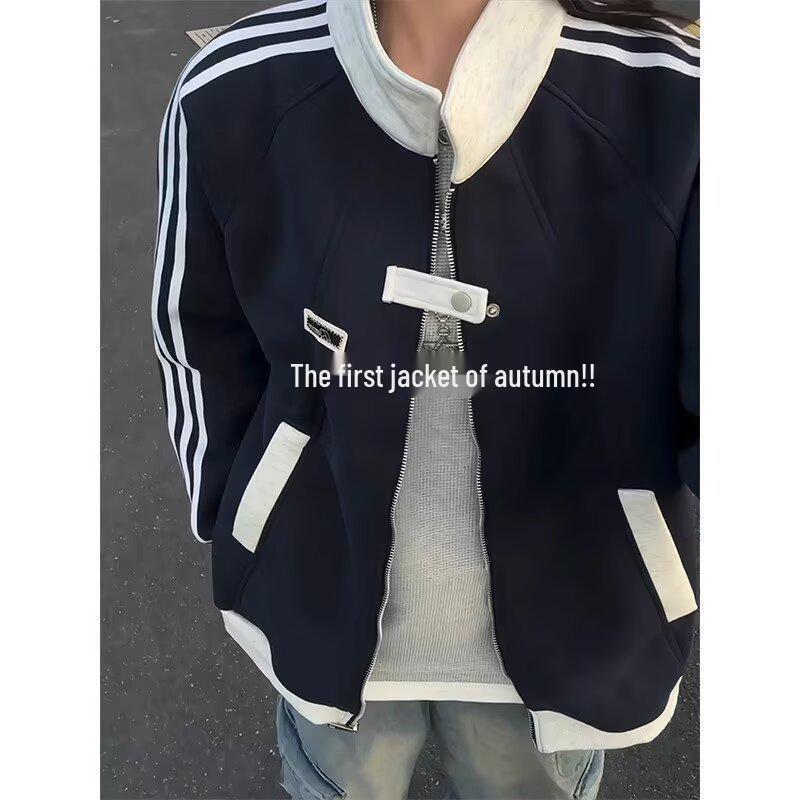 2025 Trendy Unisex Youth Long-Sleeve Jacket: Stylish Spring & Autumn Fashion Outerwear for Teens