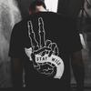 Gothic Biker Skull Printed Men's T-Shirt Cotton Fashion Short Sleeve High Quality Tops Punk Skulls Retro Casual Oversized Tees
