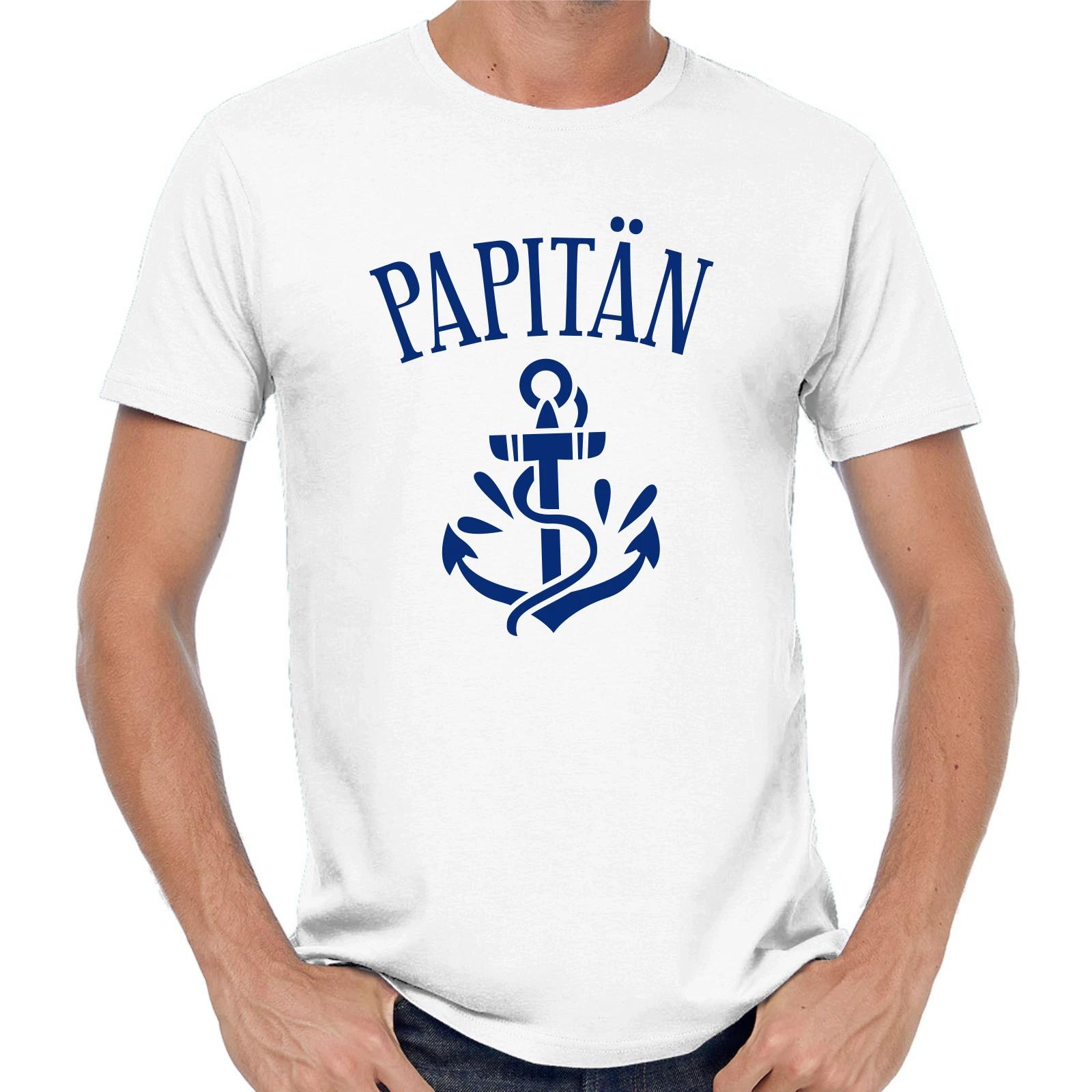 Men s and Women s T-shirts Captain Dad Father Anchor Captain Fathers Day Gift Funny Comedy XXL