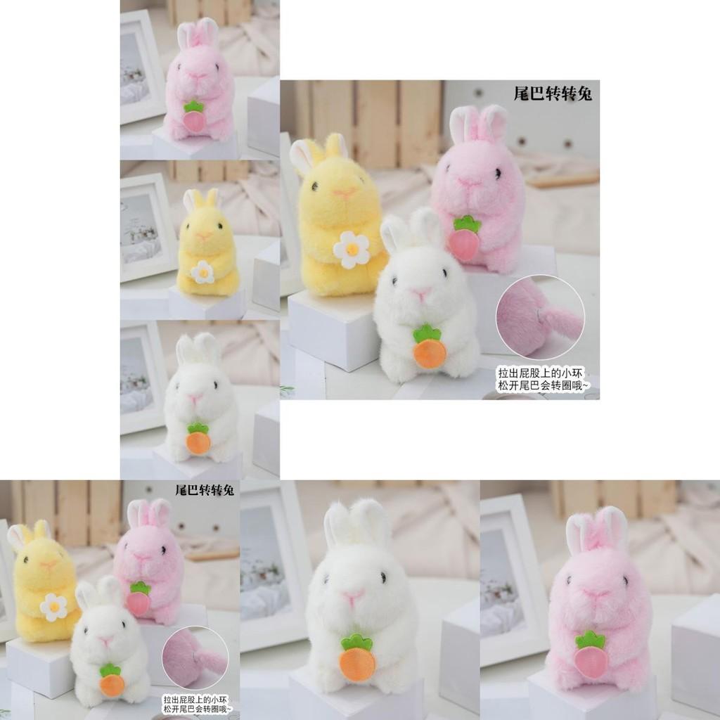 Adorable Plush Electric Bunny Realistic Walking Talking Ear-wiggling Long Fur Toy