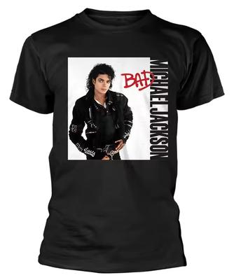 Michael Jackson Bad T-Shirt 100% Cotton Graphic Tee Men Women Summer Streetwear Top
